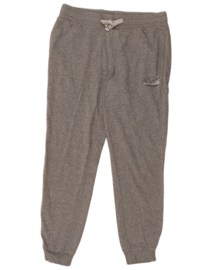 Брюки мужские спортивные джоггеры Jack & Jones большие серые