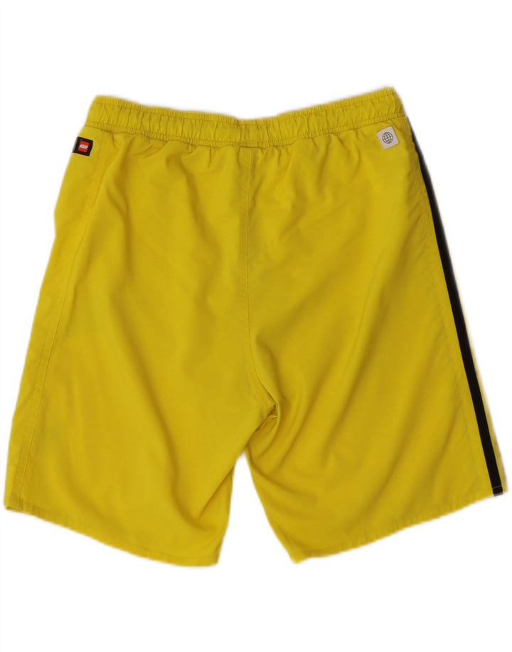 ADIDAS Boys Graphic Sport Shorts 13-14 Years  Yellow Polyester Vintage Adidas and Second-Hand Adidas from Messina Hembry 