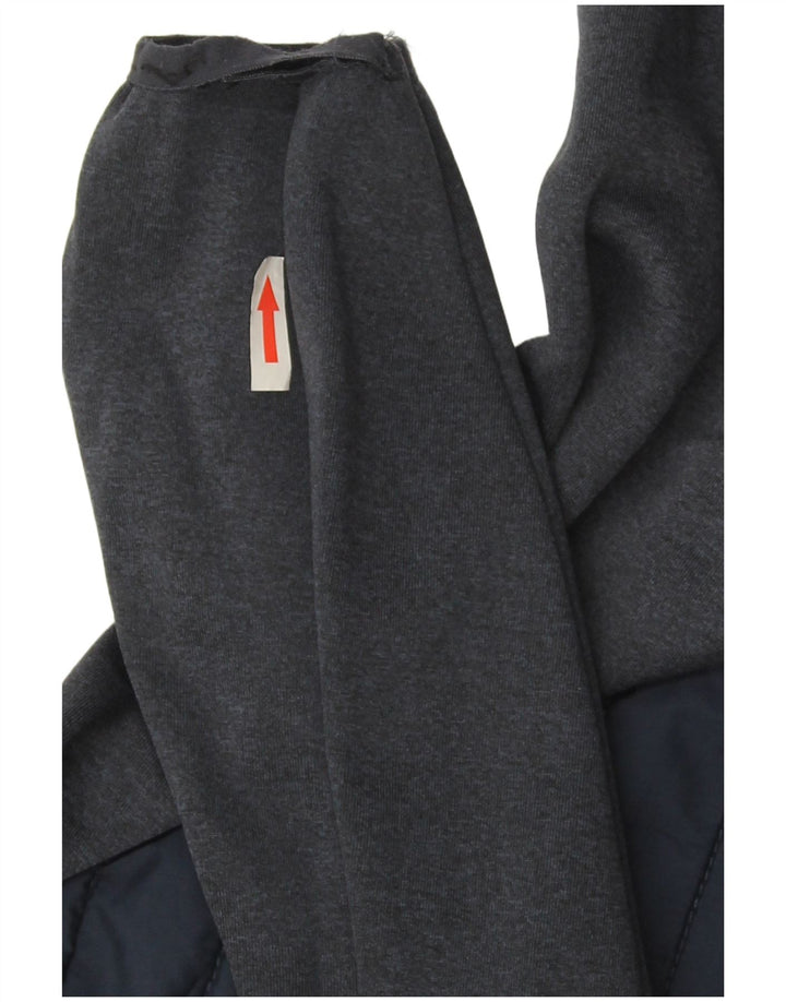 Куртка-бомбер Jack & Jones с капюшоном для мальчиков 9–10 лет Темно-синяя с цветными блоками