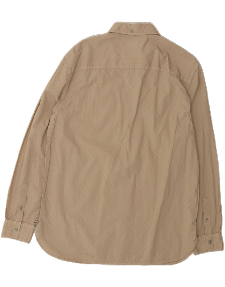 GUESS Mens Regular Fit Shirt Large Beige Spotted Vintage Guess and Second-Hand Guess from Messina Hembry 