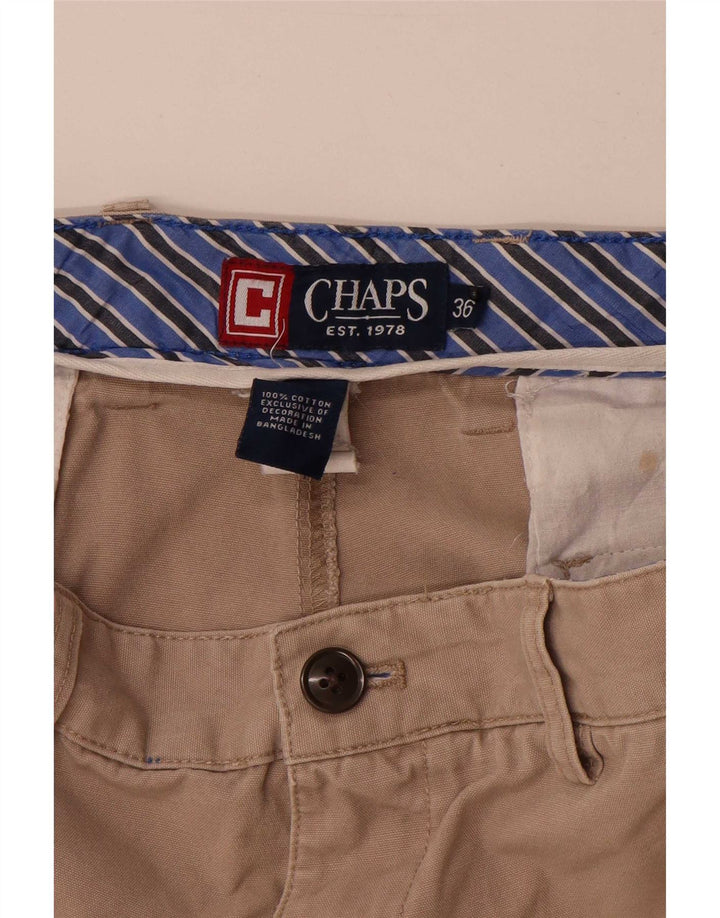 Мужские шорты-карго Chaps W36, большие, бежевые, хлопок