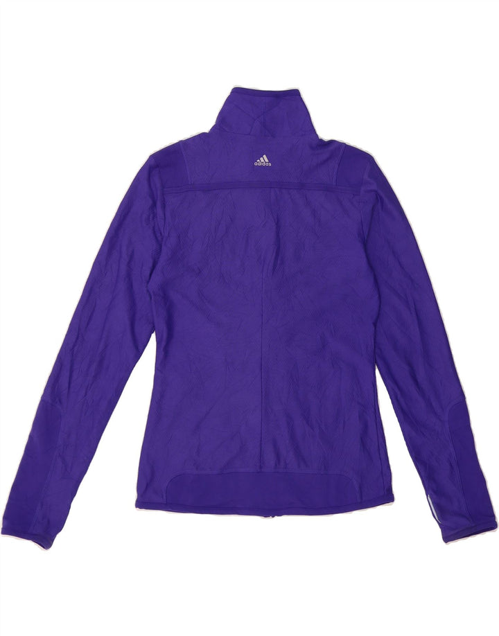 ADIDAS Womens Climalite Tracksuit Top Jacket UK 10 Small Purple Polyester Vintage Adidas and Second-Hand Adidas from Messina Hembry 