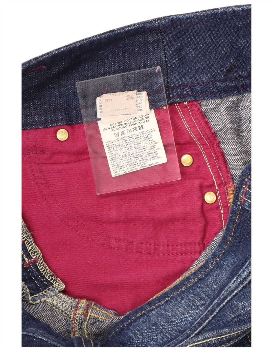 Женские джинсы DIESEL Bootcut W26 L29, синие, хлопок