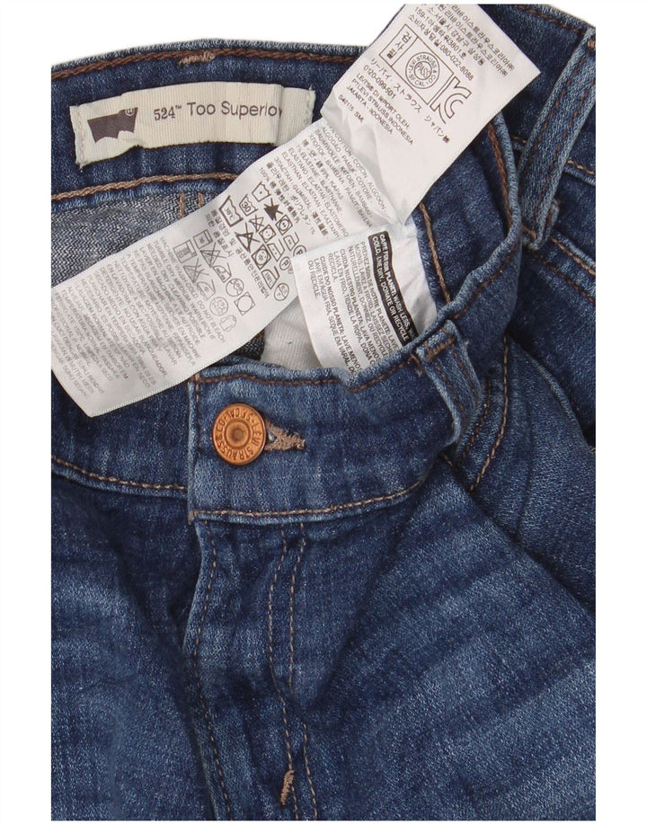 Женские джинсы Levi's 524 Super Low Bootcut W31 L30 синие, хлопок