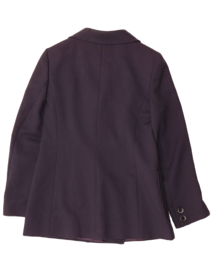 Винтажный женский двубортный пиджак IT 42 Medium Navy Blue