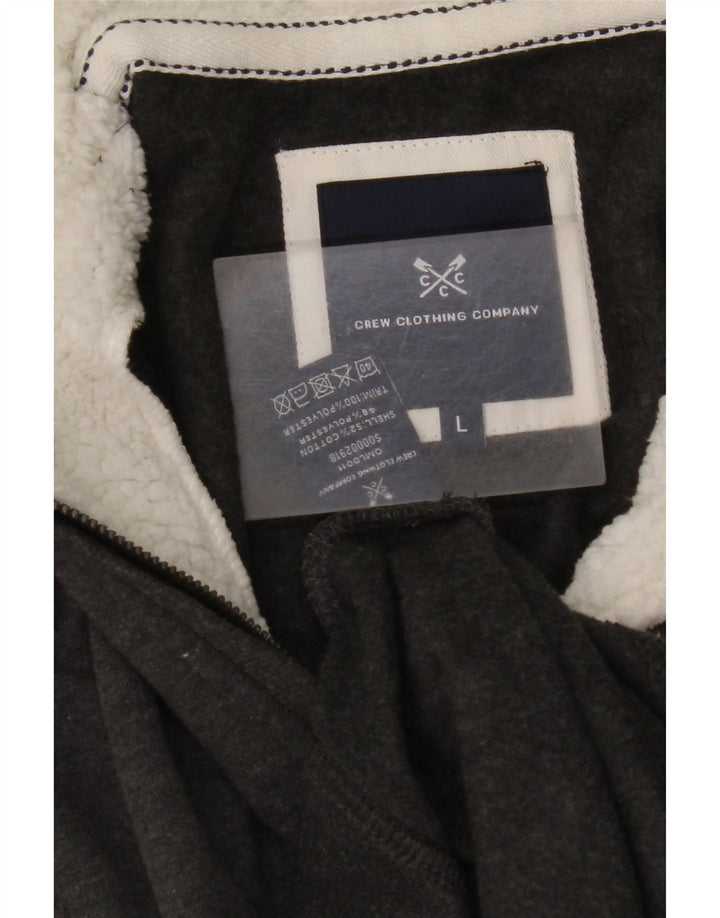 Мужская толстовка с воротником на молнии, джемпер, большой серый хлопок, одежда для экипажа