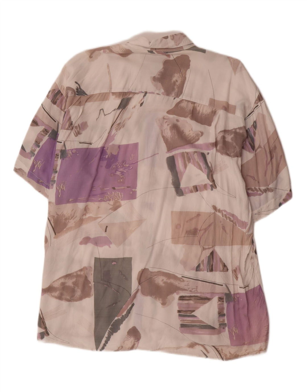 VINTAGE Мужская рубашка с абстрактным узором, размер 43/44 XL, разноцветная