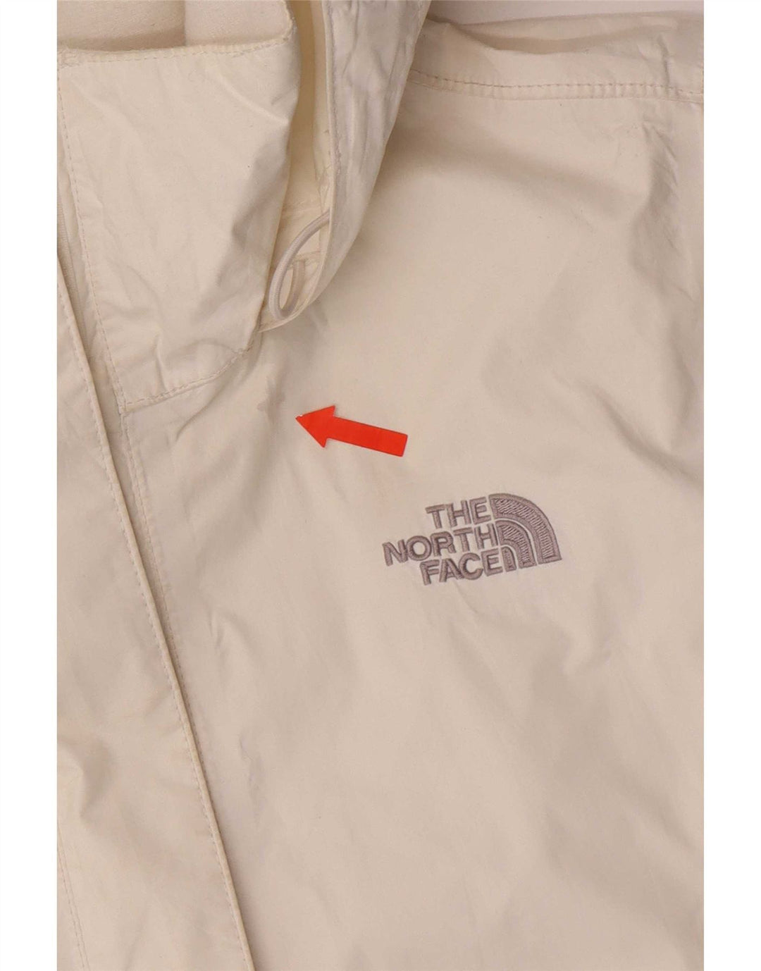 Женская дождевик с капюшоном The North Face UK 14, средний белый нейлон