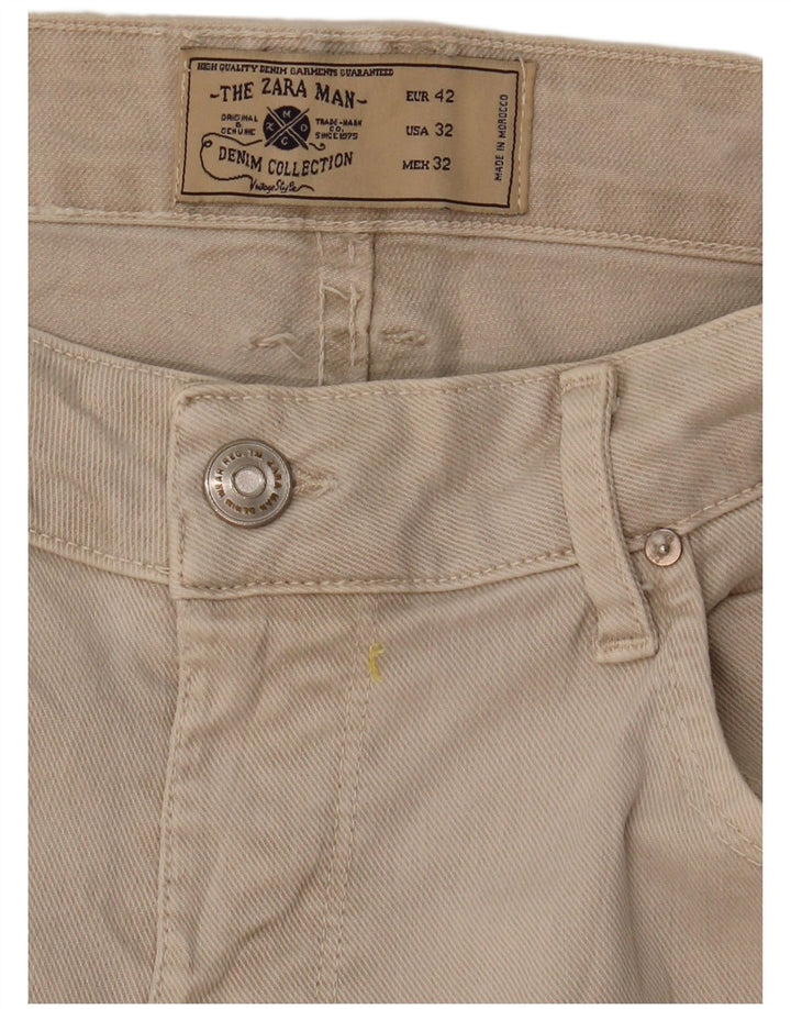 Мужские повседневные шорты Zara EU 42, большие W32, бежевые
