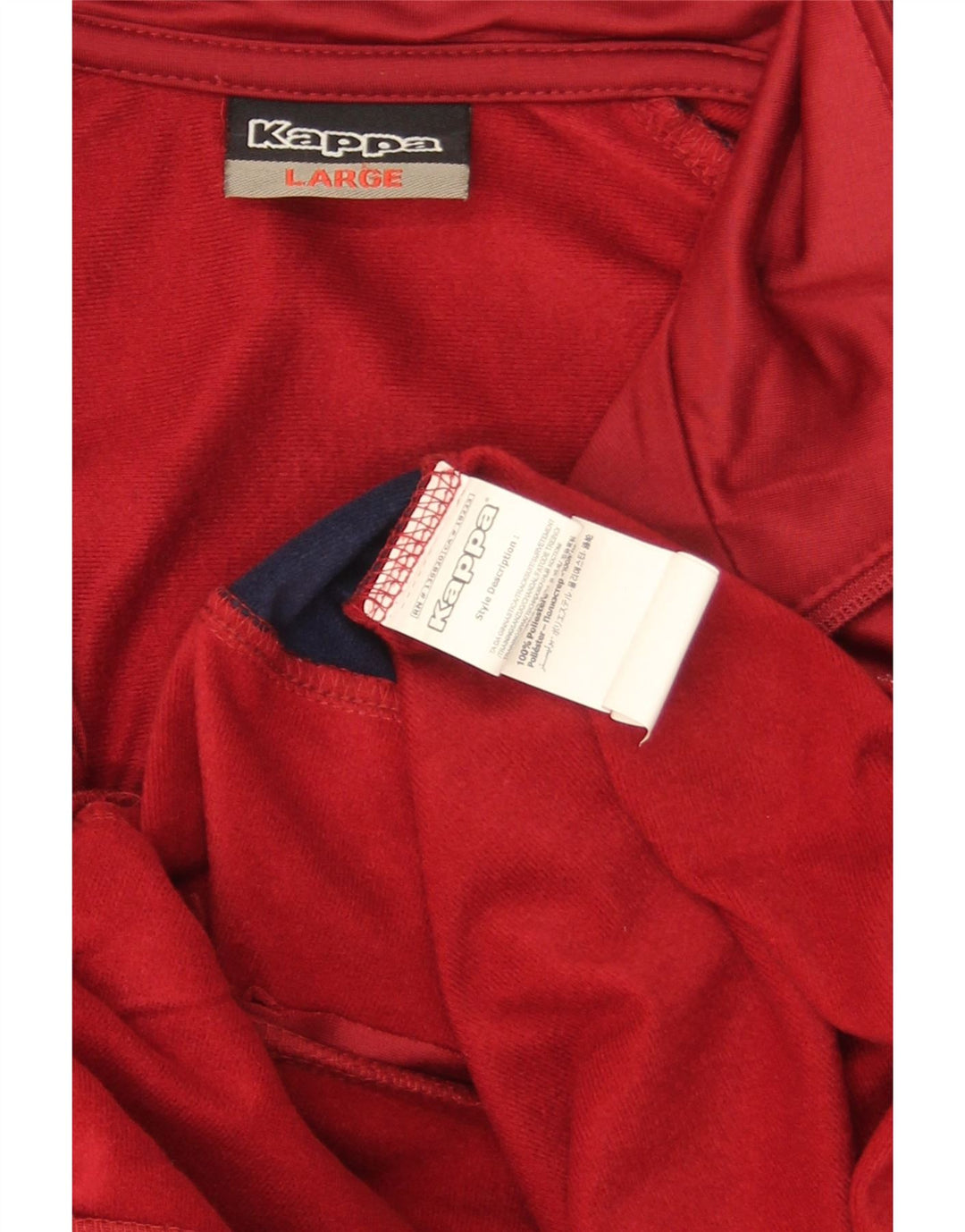 Мужской спортивный костюм Kappa с графическим принтом, верхняя куртка, большой красный полиэстер с цветными блоками