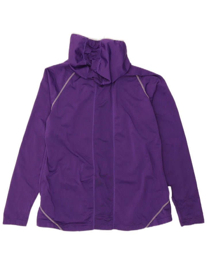 Mountain Warehouse Мужской топ с капюшоном на молнии и длинными рукавами, средний фиолетовый