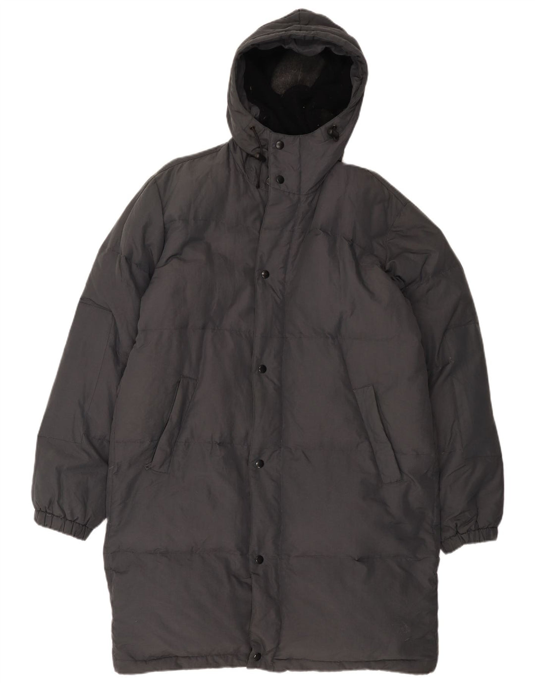 Gazzarrini Мужское стеганое пальто с капюшоном UK 42 XL Черный Полиамид