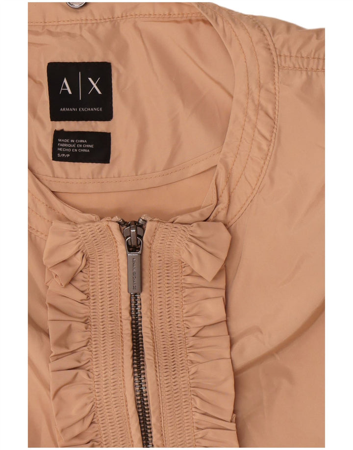 Женская куртка Armani Exchange UK 10 маленькая розовая из полиэстера