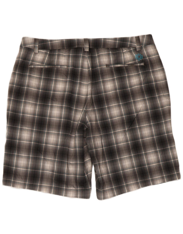 Мужские шорты чинос Puma W40 XL серые из полиэстера в клетку