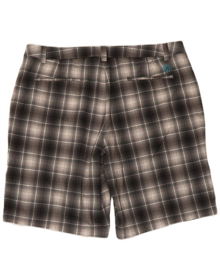 Мужские шорты чинос Puma W40 XL серые из полиэстера в клетку