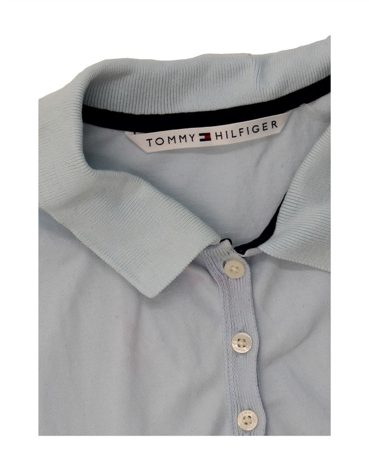 TOMMY HILFIGER Womens Polo Shirt UK 12 Medium Blue Vintage Tommy Hilfiger and Second-Hand Tommy Hilfiger from Messina Hembry 