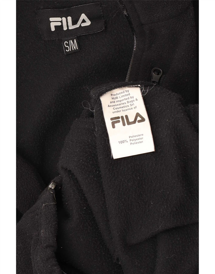 Мужская флисовая куртка Fila Liner UK 36, маленькая, черная, полиэстер