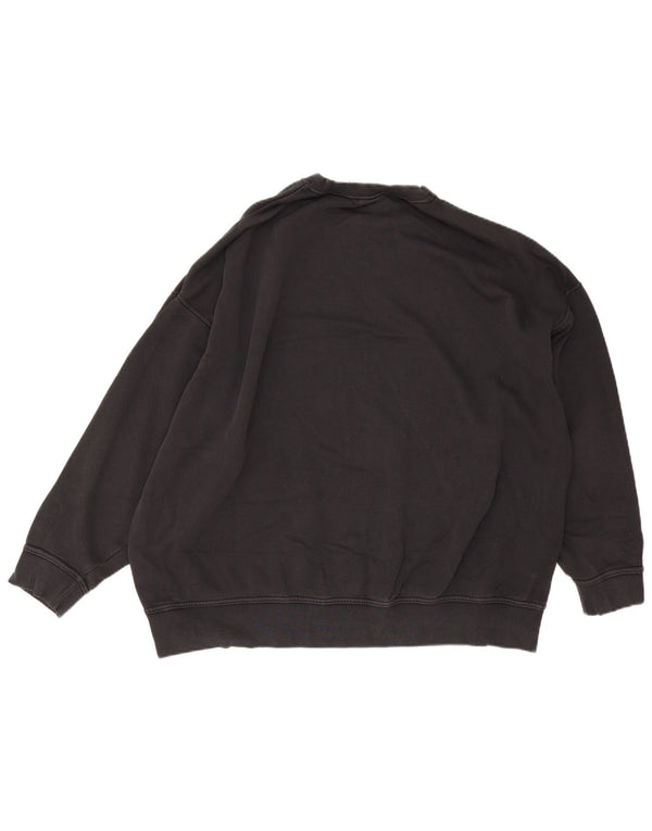 Мужской свитер свободного кроя Nike, маленький черный хлопковый джемпер