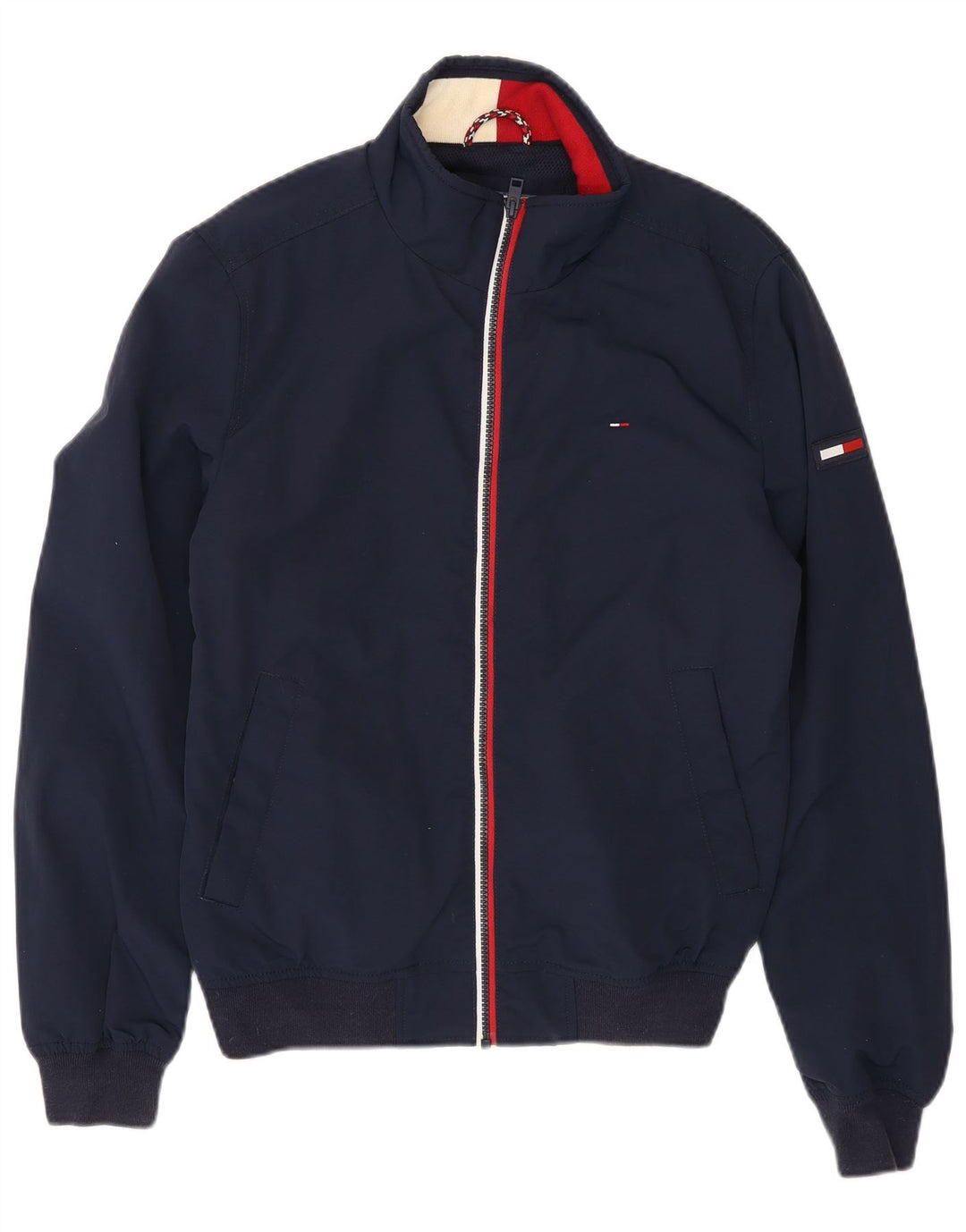 Мужская куртка-бомбер Tommy Hilfiger UK 36, маленькая, темно-синяя, полиамид