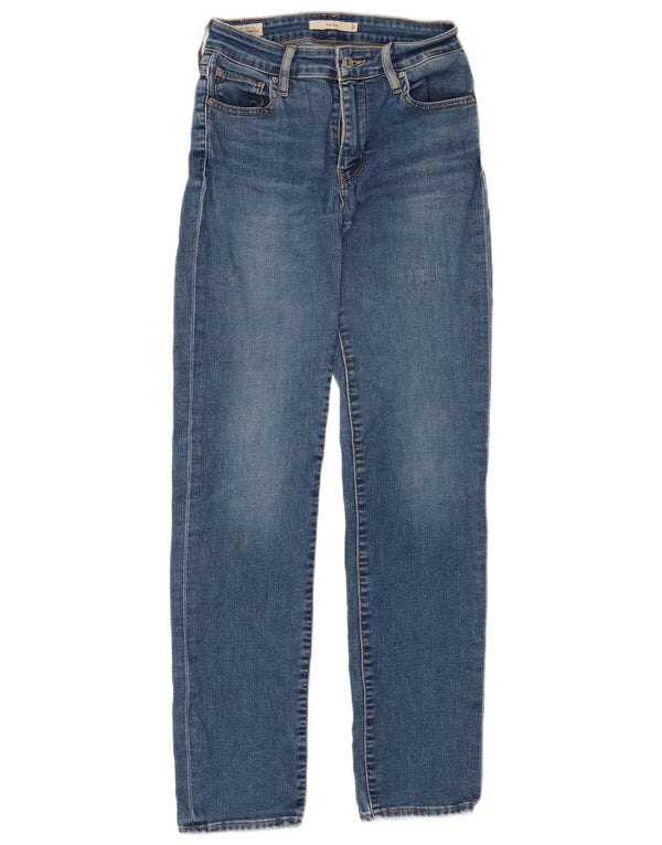 Женские узкие джинсы Levi's 712 W26 L30 синие, хлопок