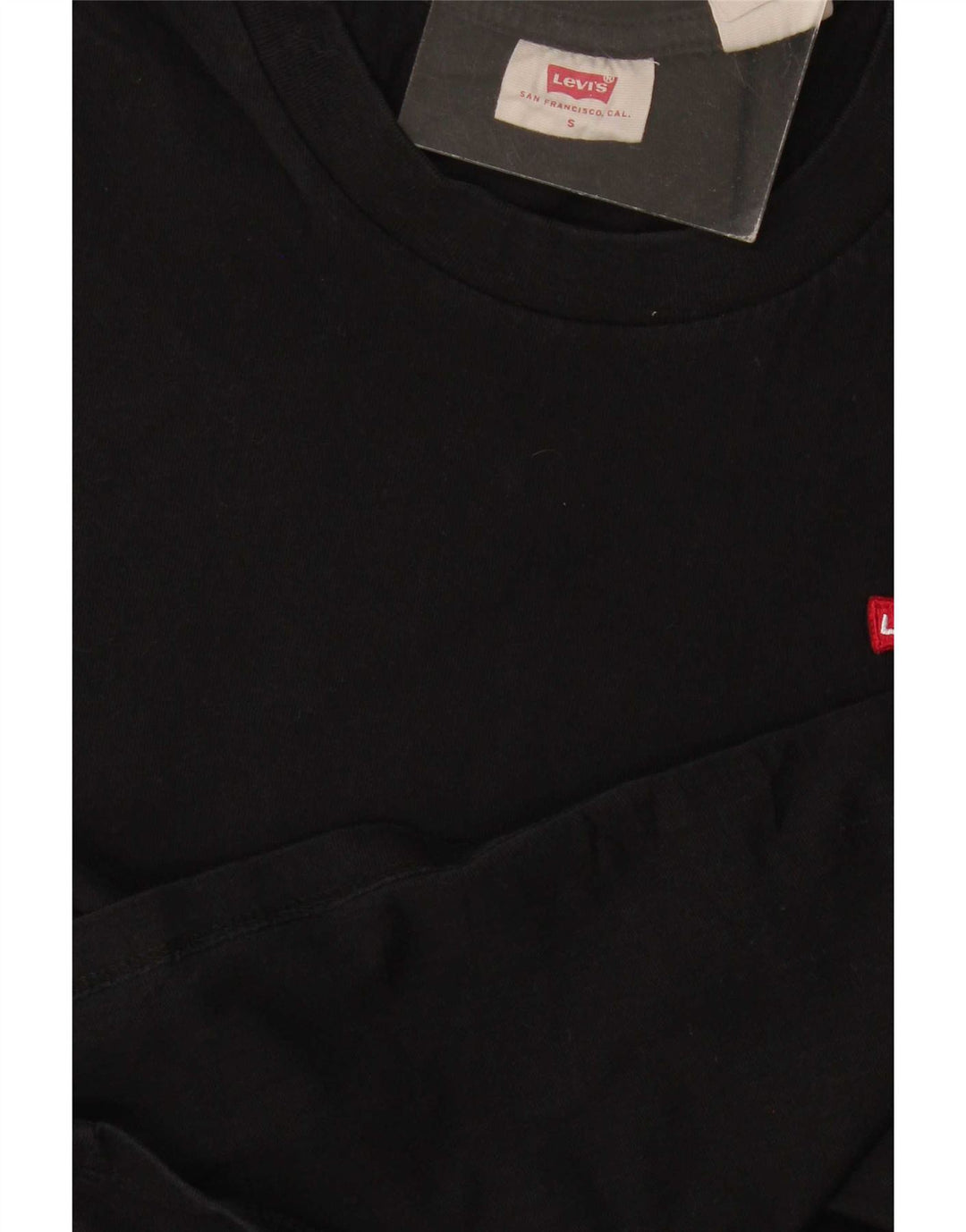 Женская футболка Levi's Top UK 10, маленькая, черная