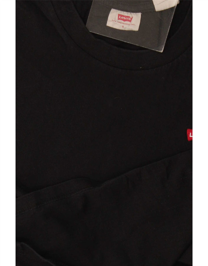 Женская футболка Levi's Top UK 10, маленькая, черная
