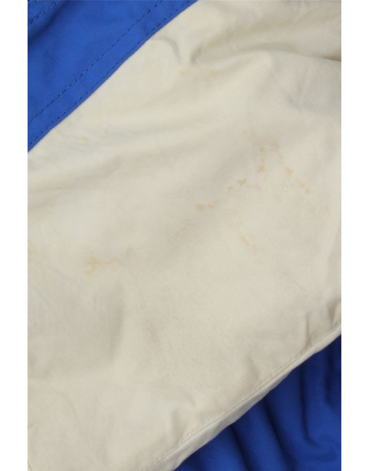 Лыжная куртка Spyder для мальчиков с капюшоном, 15–16 лет, XL, синяя, полиэстер с цветными блоками