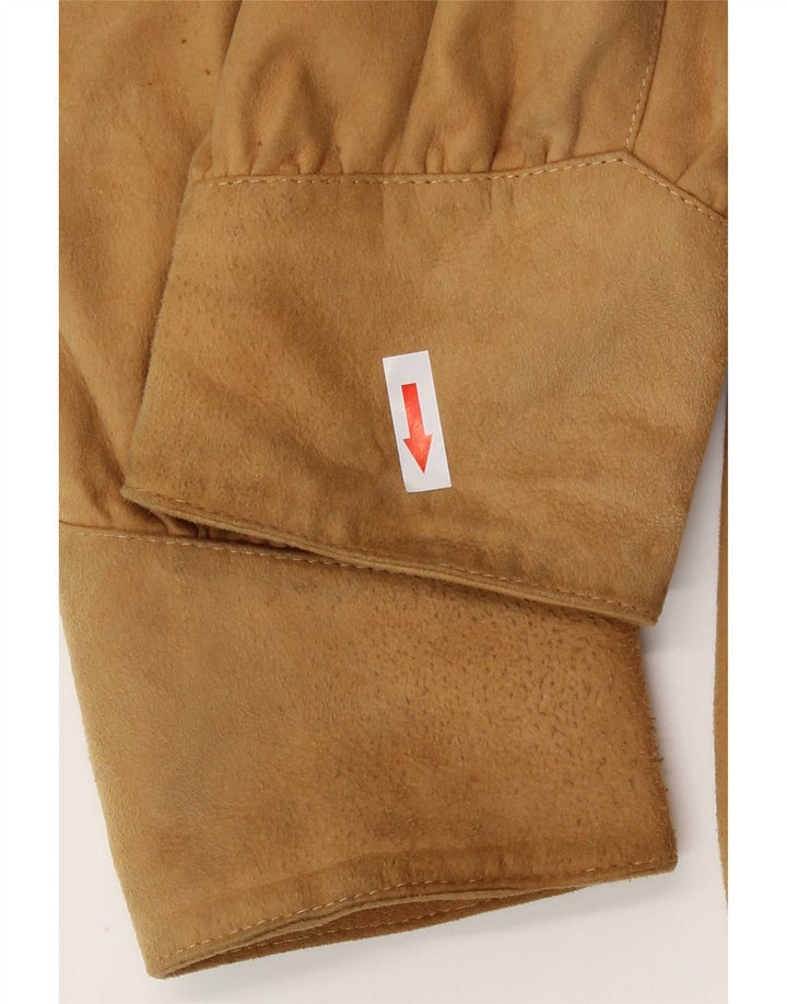 Винтажная женская замшевая куртка IT 44 Medium Beige