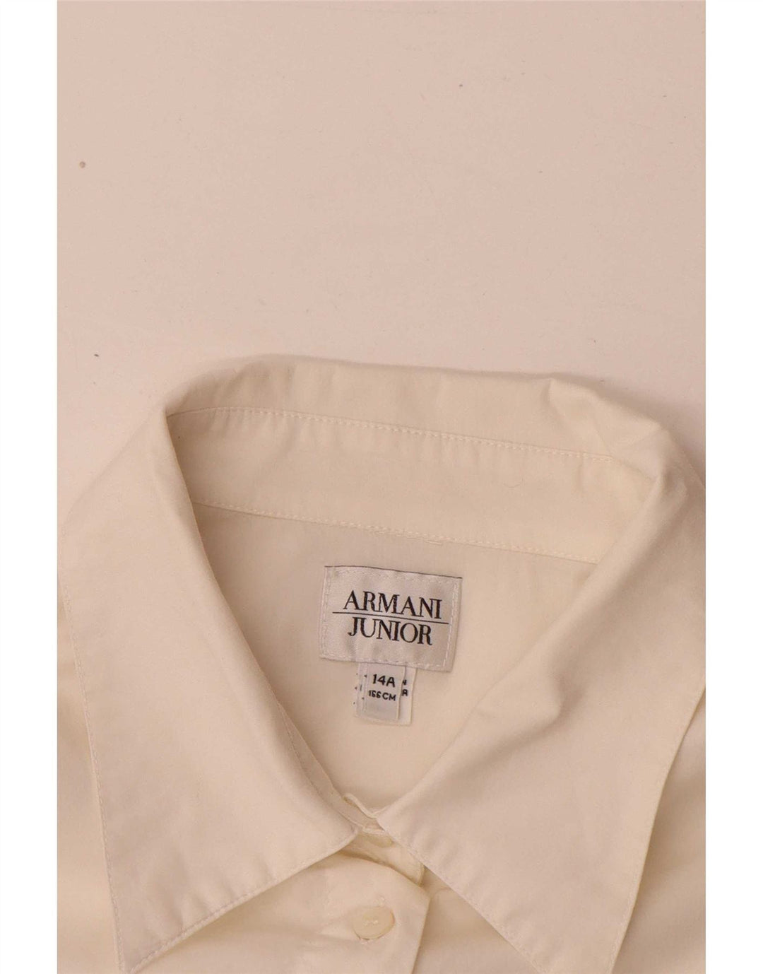 Рубашка Armani Junior для девочек 13-14 лет, белый хлопок