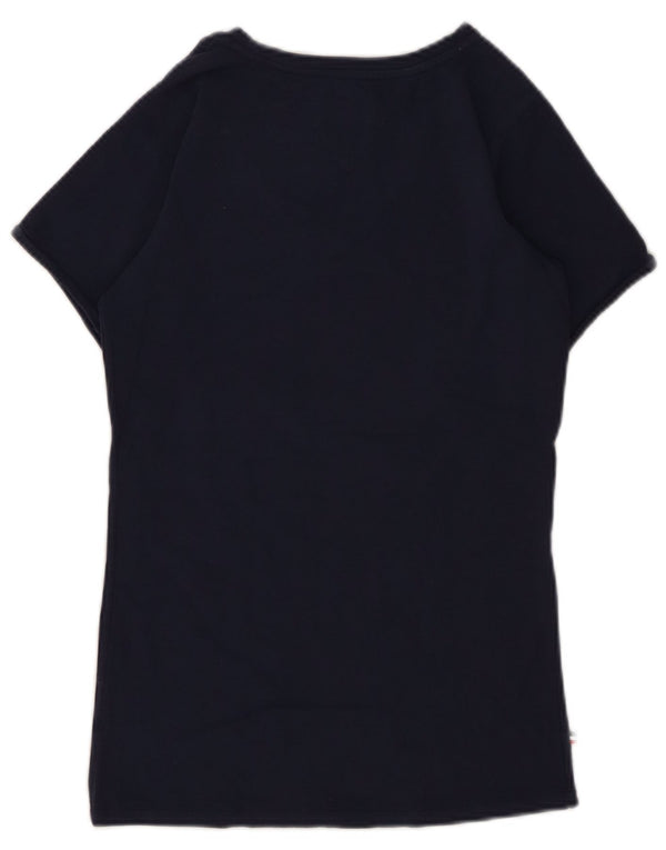 TOMMY HILFIGER Женская футболка Top UK 10 Small Navy Blue