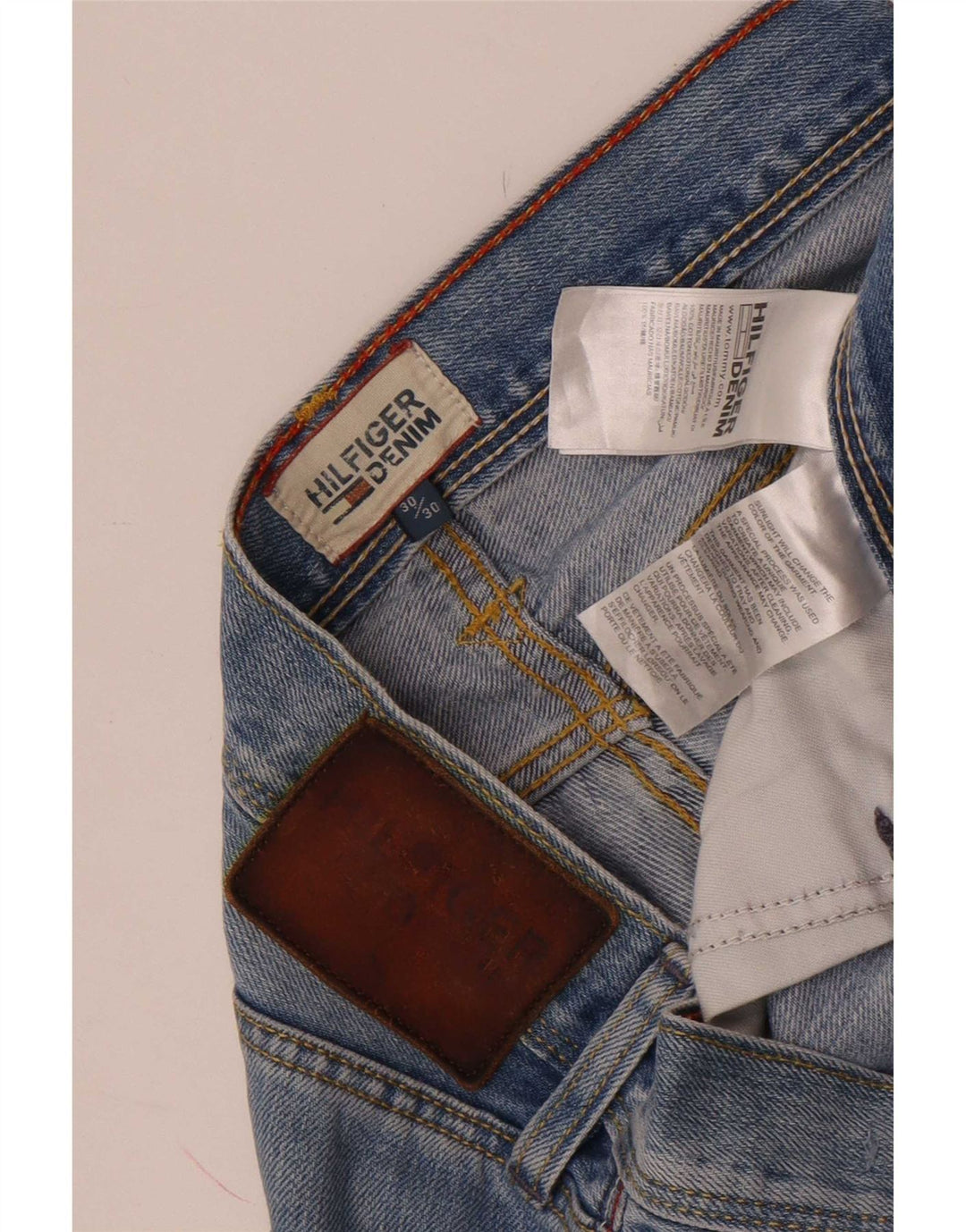 Мужские узкие джинсы Tommy Hilfiger W30 L30 синие, хлопок