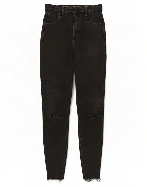 Женские джинсы скинни Zara Trafaluc с высокой посадкой EU 38 Small W28 L28 Серые