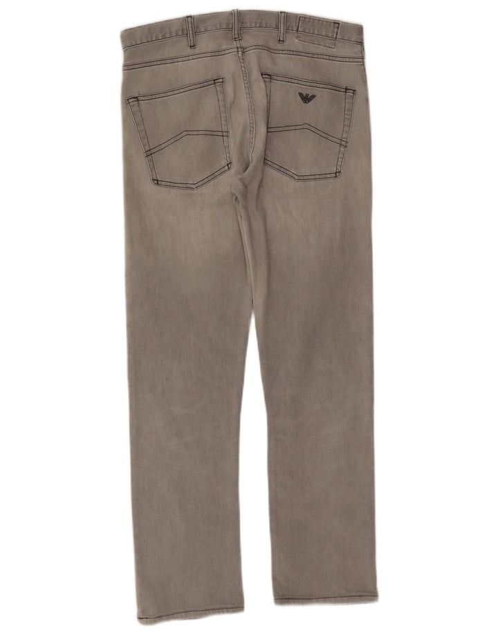 Женские прямые джинсы Armani W33 L28 Серые