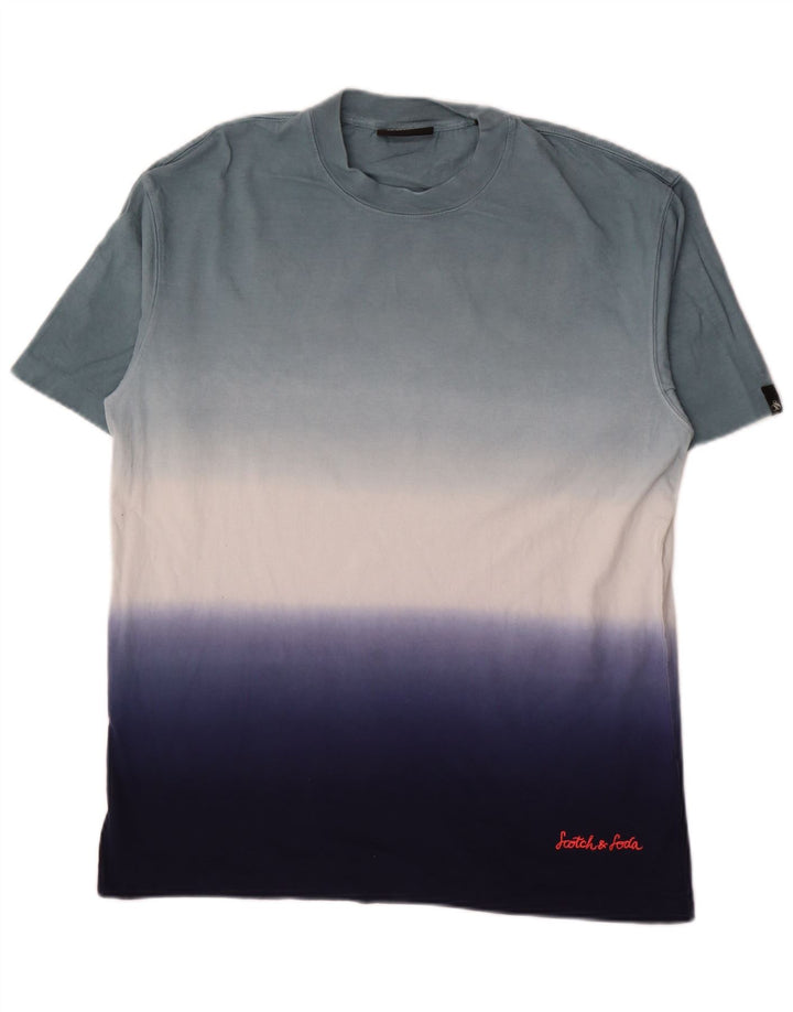Мужская футболка Scotch & Soda Top, средний разноцветный хлопок с принтом тай-дай