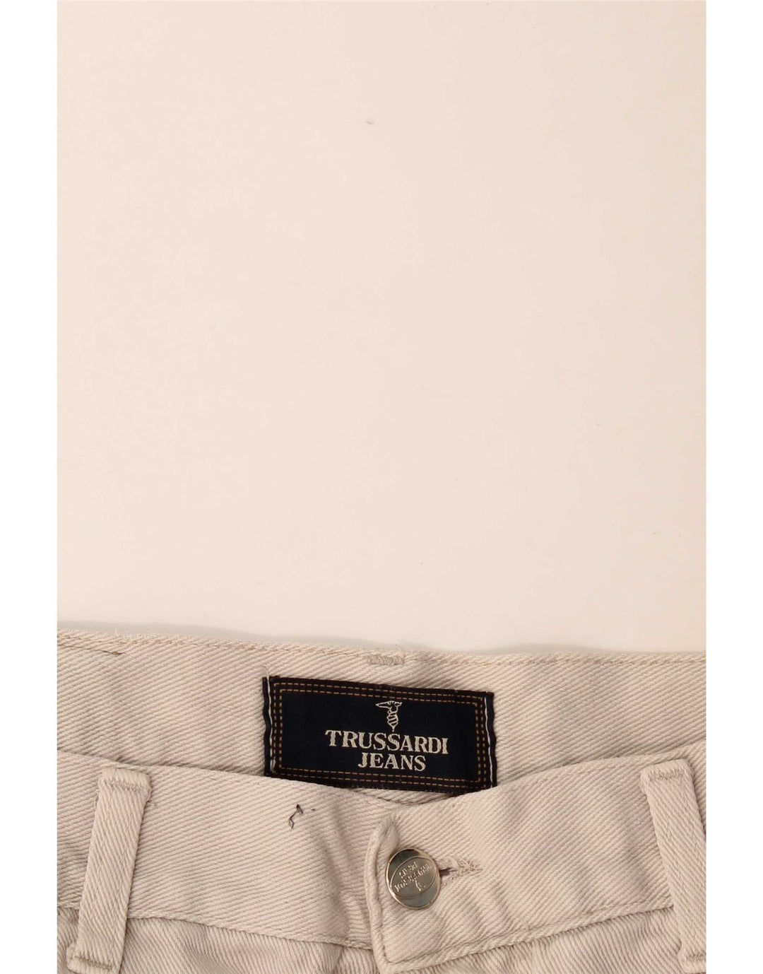 Мужские зауженные джинсы Trussardi W34 L29 бежевые