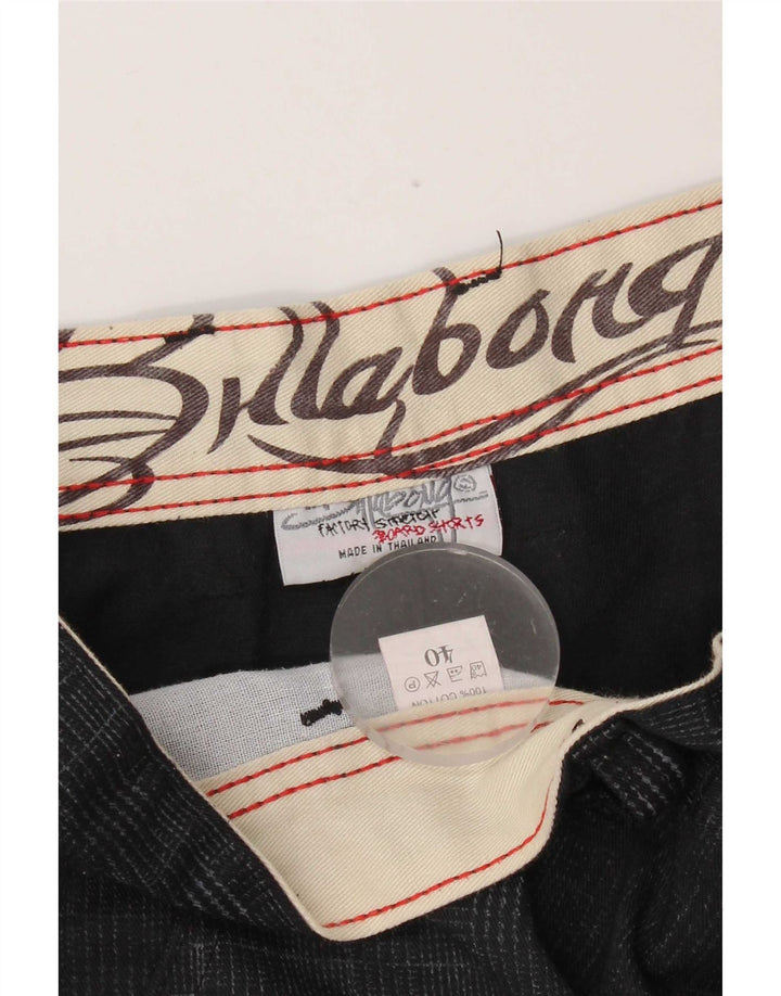 Мужские шорты чинос Billabong W40 XL, черные, хлопковые в клетку