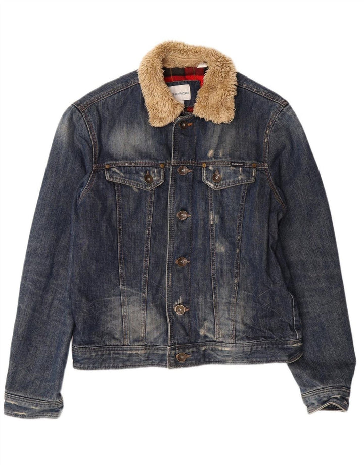 ENERGIE Boys Denim Jacket 15-16 Years XL Blue Cotton