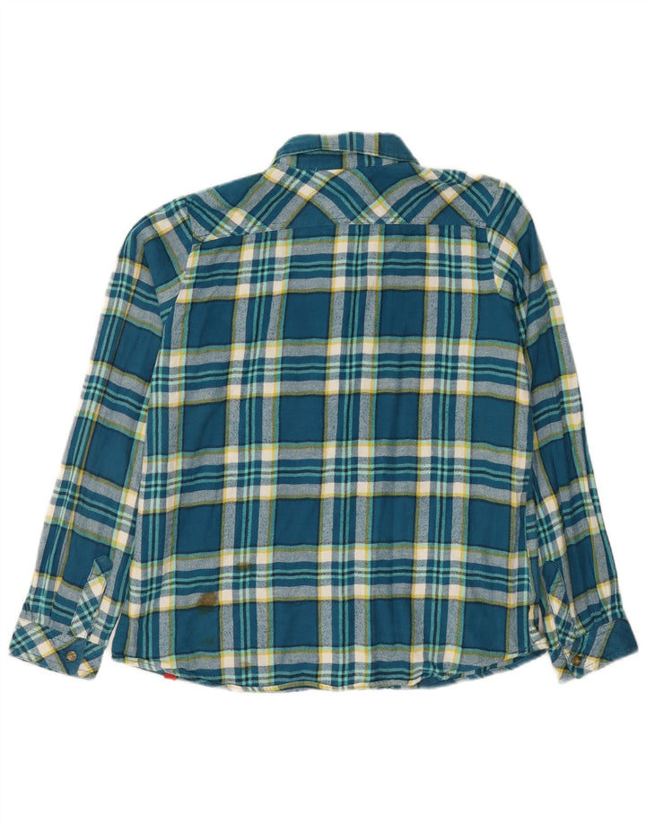 Женская фланелевая рубашка Dickies UK 14, средний синий клетчатый хлопок