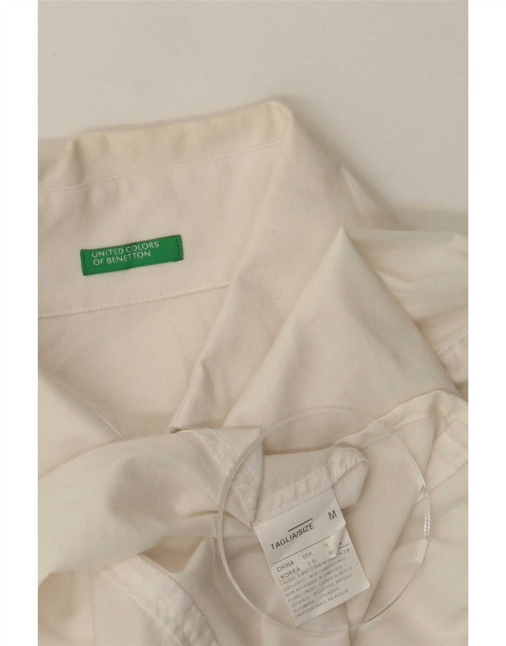 Рубашка женская Benetton UK 12 средняя белая