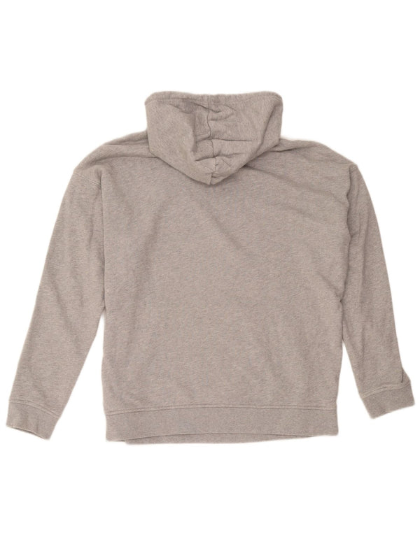 Женский джемпер с капюшоном Adidas Oversized с рисунком UK 16, большой серый хлопок