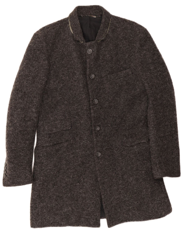 Мужское пальто Guess UK 40, большое серое, шерстяное