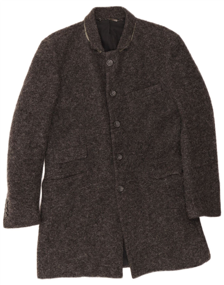 Мужское пальто Guess UK 40, большое серое, шерстяное