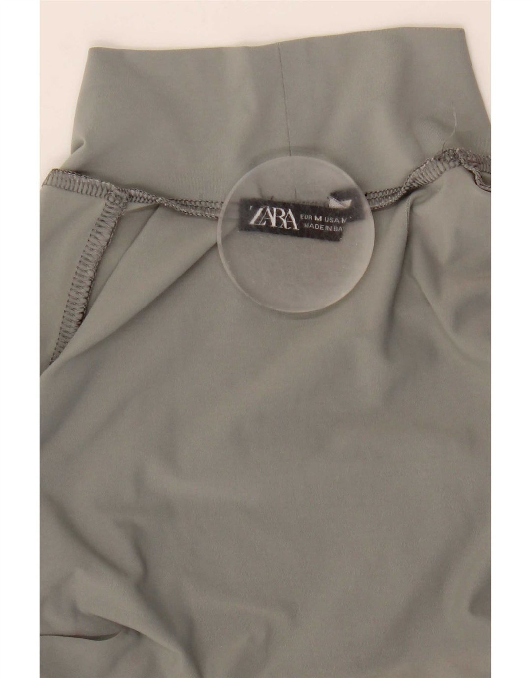 Женское боди с длинными рукавами Zara UK 12, нейлон среднего серого цвета