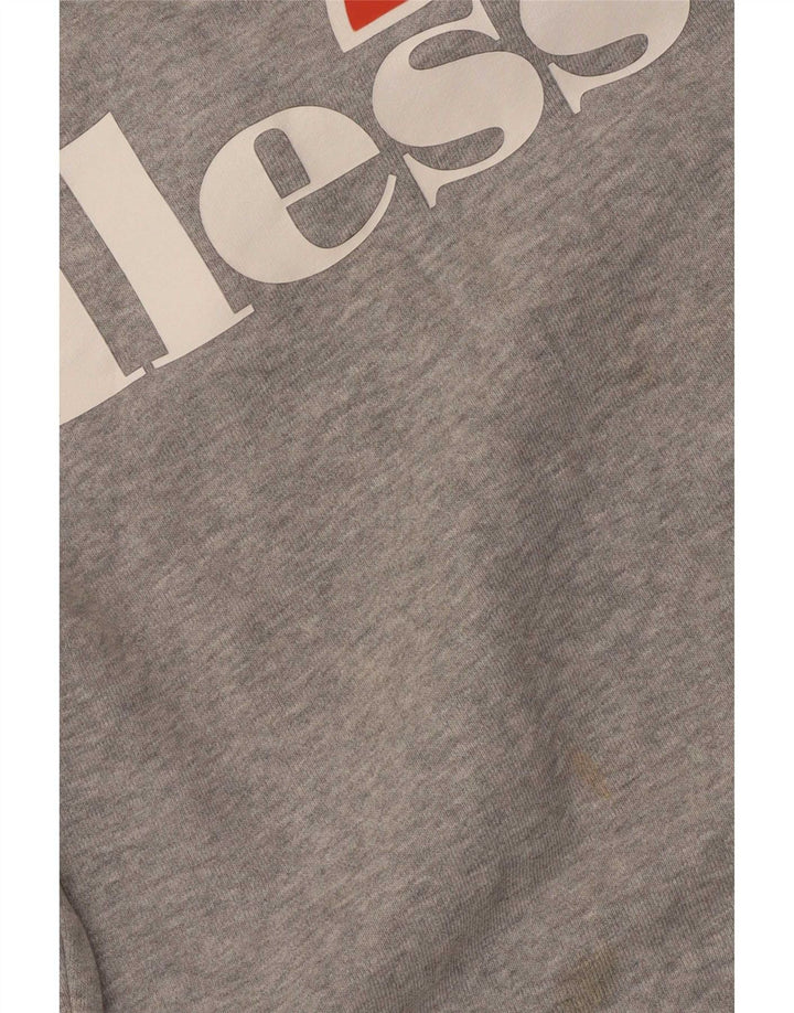 Женский джемпер оверсайз с рисунком Ellesse UK 10, маленький серый в крапинку