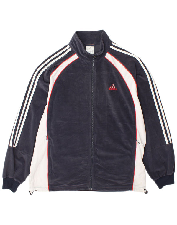 Мужская спортивная куртка Adidas UK 40/42, средний темно-синий, цветной блок