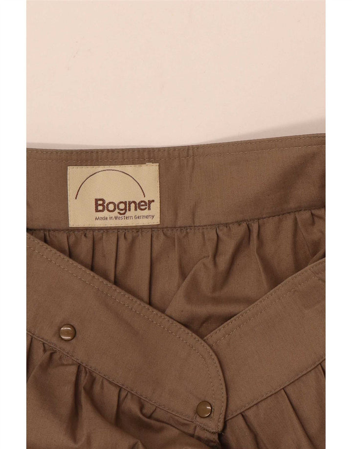 Женская юбка с запахом Bogner W30 средний коричневый