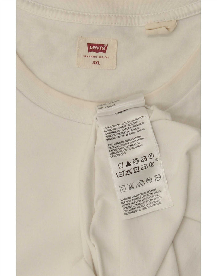Мужская футболка Levi's Top 3XL, белый хлопок