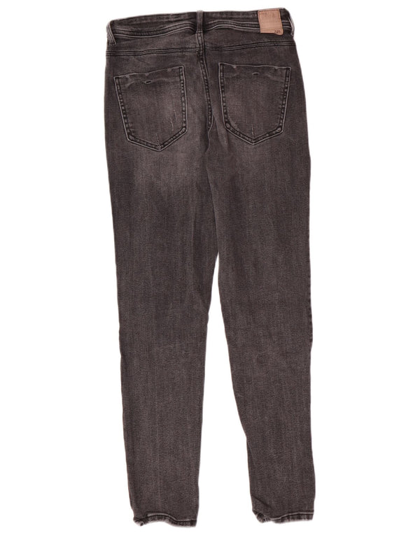 Женские джинсы скинни Zara EU 38, маленькие W28 L27, серые, хлопковые, классические