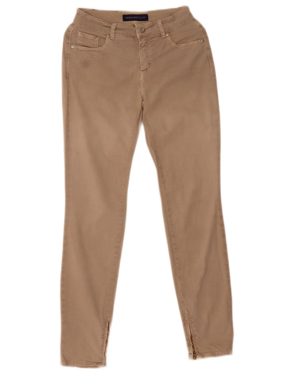 Женские джинсы скинни Trussardi W24 L29, бежевый хлопок