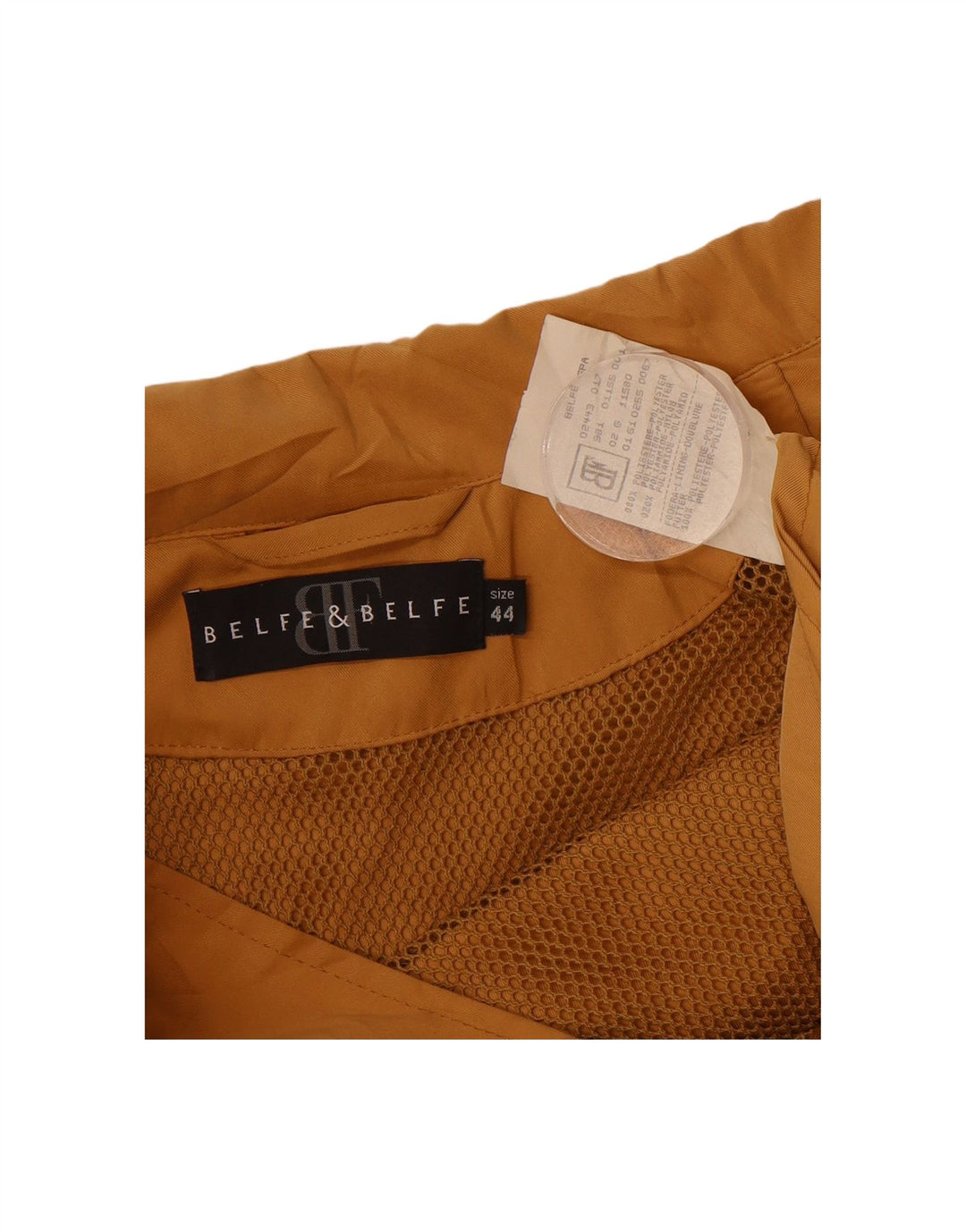 BELFE & BELFE Womens Utility Jacket IT 44 Medium Yellow Polyester